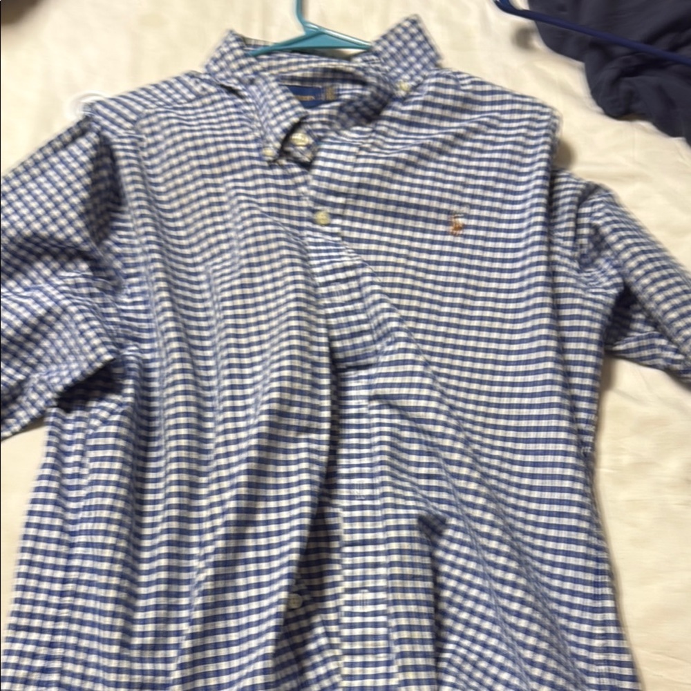Men's Blue Checkered Shirt